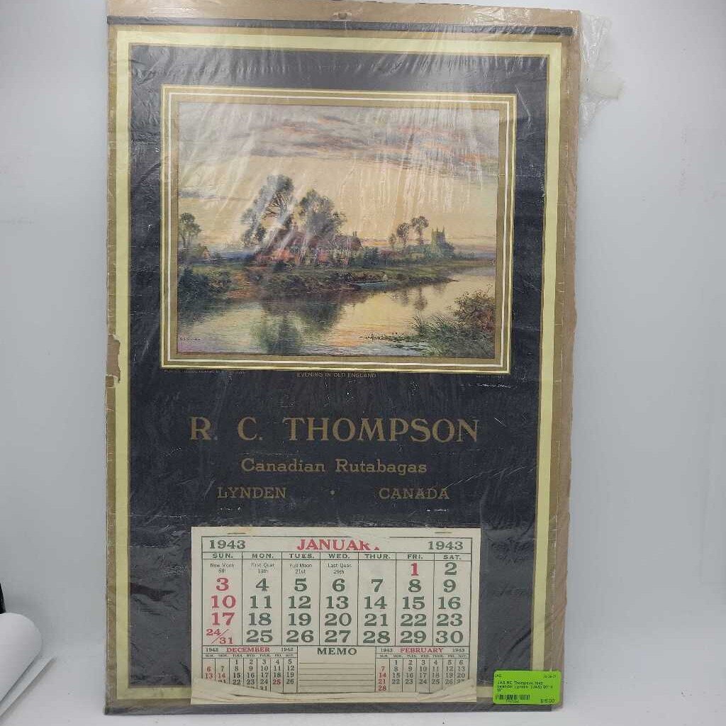 RC Thompson 1943 calendar Lynden (JAS)