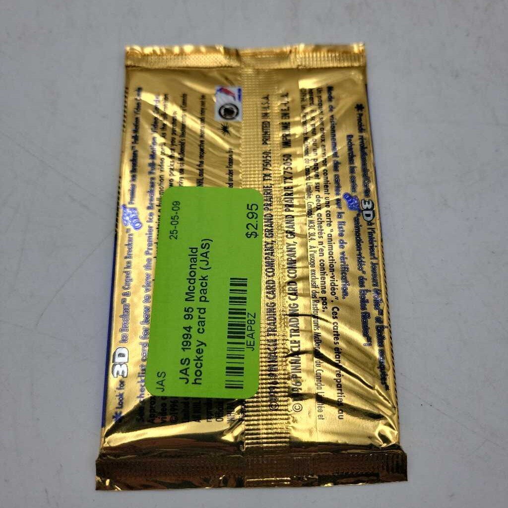 1996 /97 Ice Breaker McDonalds hockey card pack (JAS)