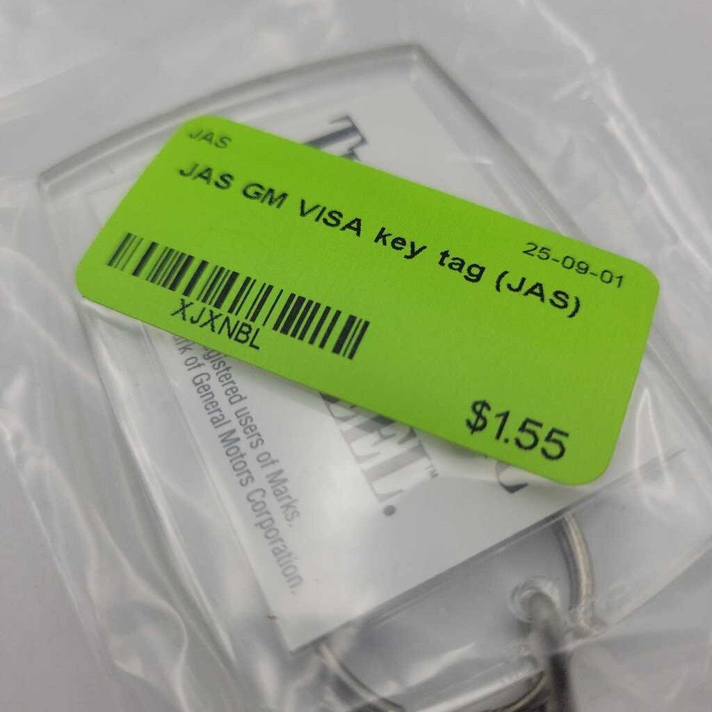 GM VISA key tag (JAS)