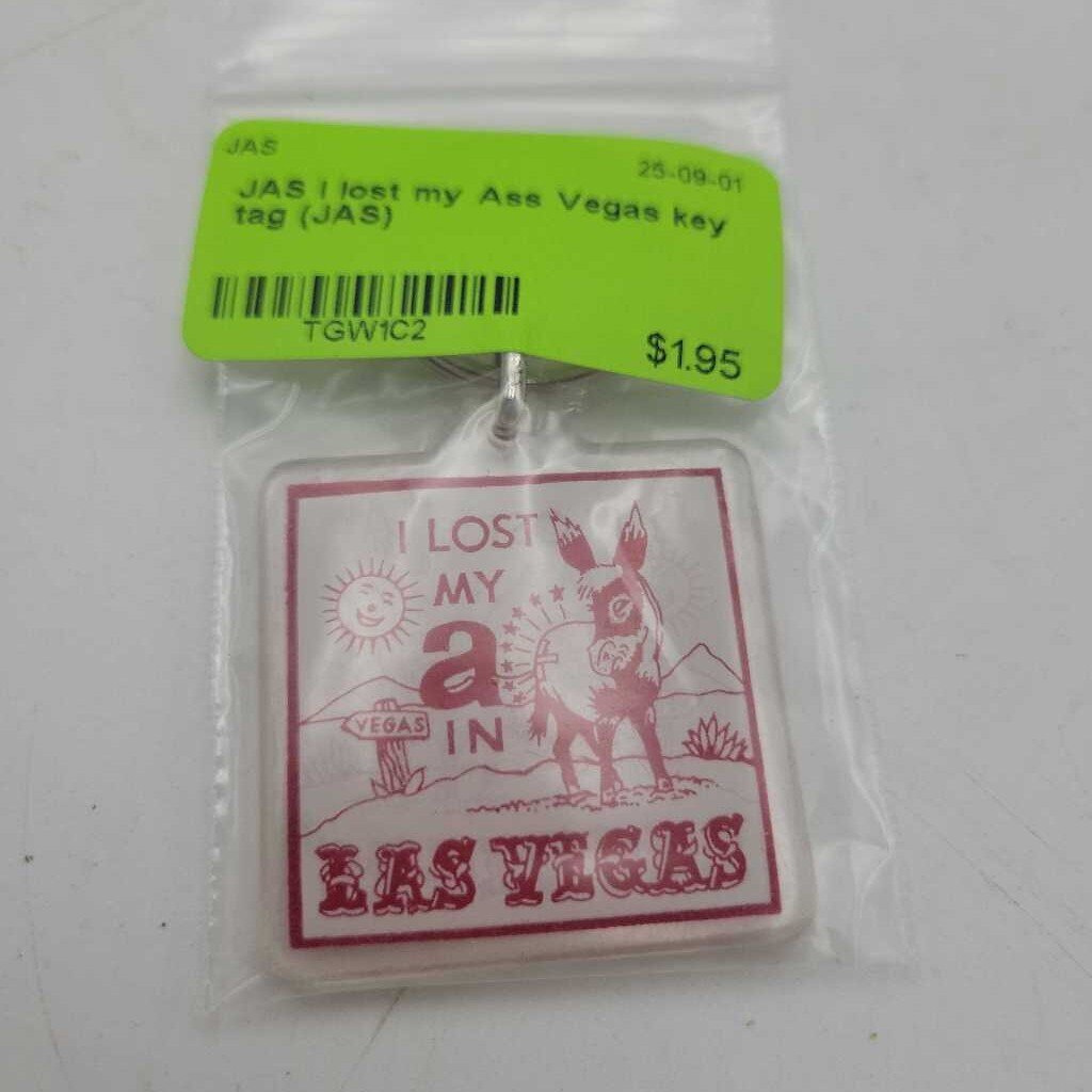 I lost my Ass Vegas key tag (JAS)