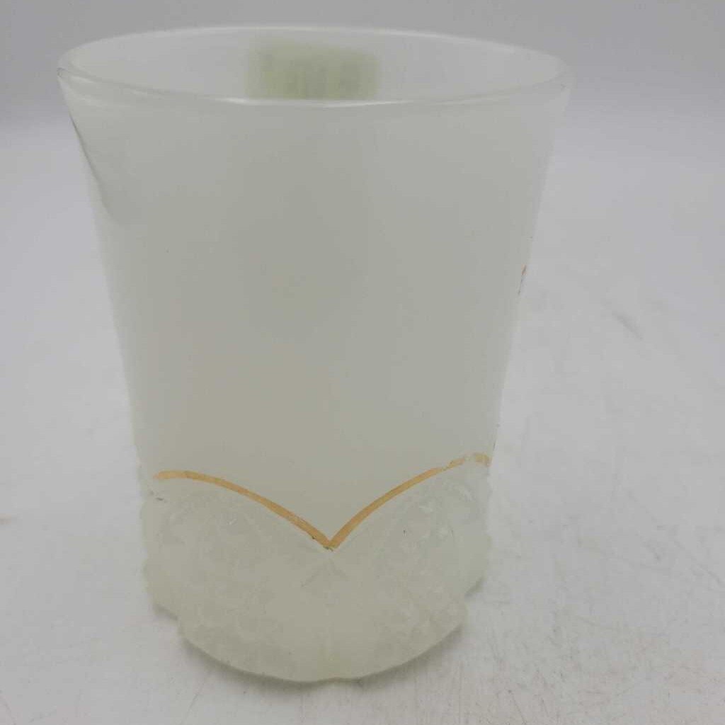 Souvenir Port Dover Canada Milk Glass Cup (JAS)