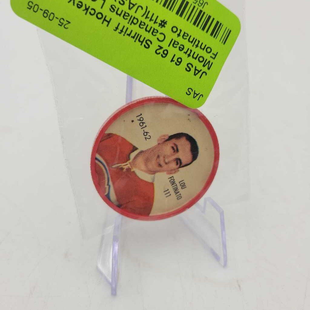 61 62 Shirriff Hockey Montreal Canadians Lou Fontinato #111(JAS)