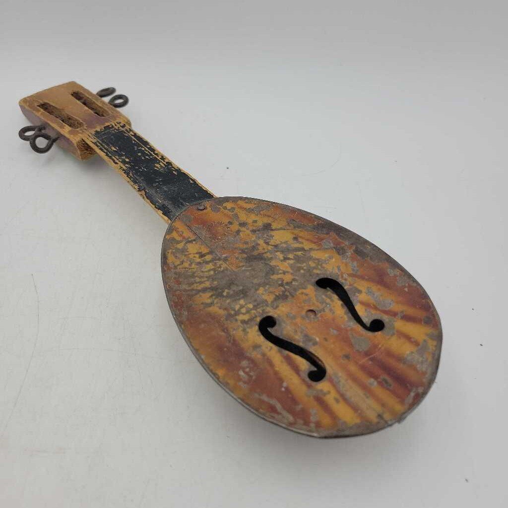 Small Tin Mandolin made in Czechoslovakia