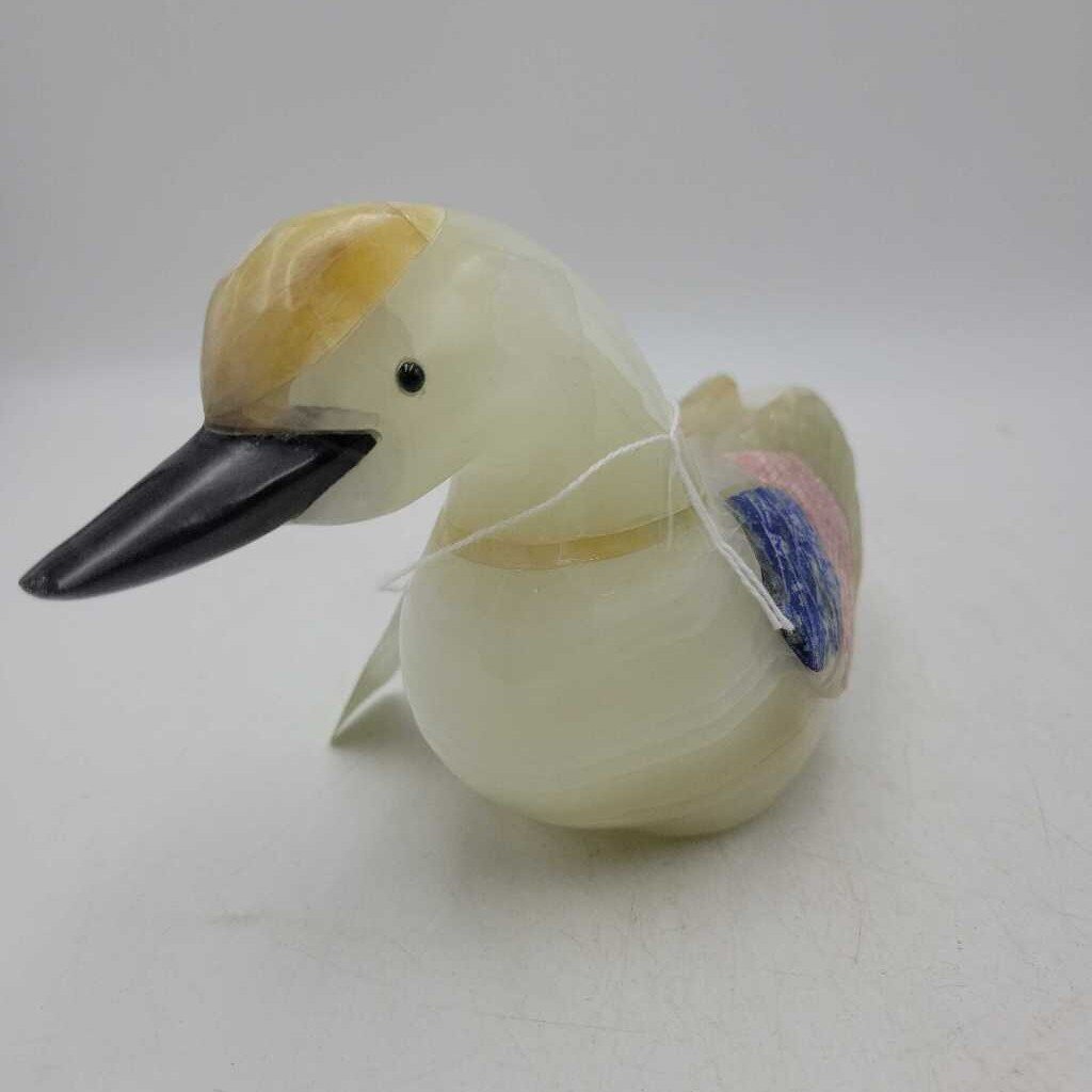 Carved Onyx Duck (RHA)