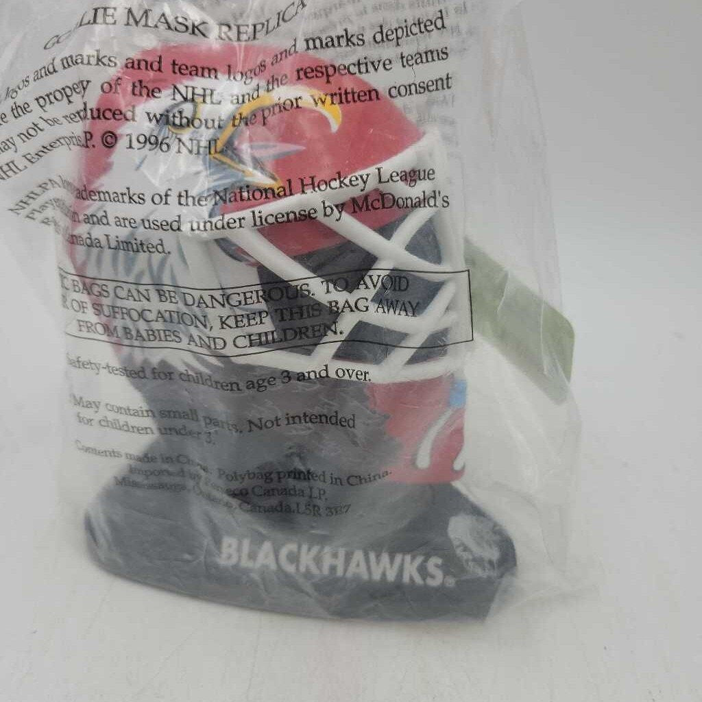 McDonald's Miniature Goalie Helmets Blackhawks (JAS)