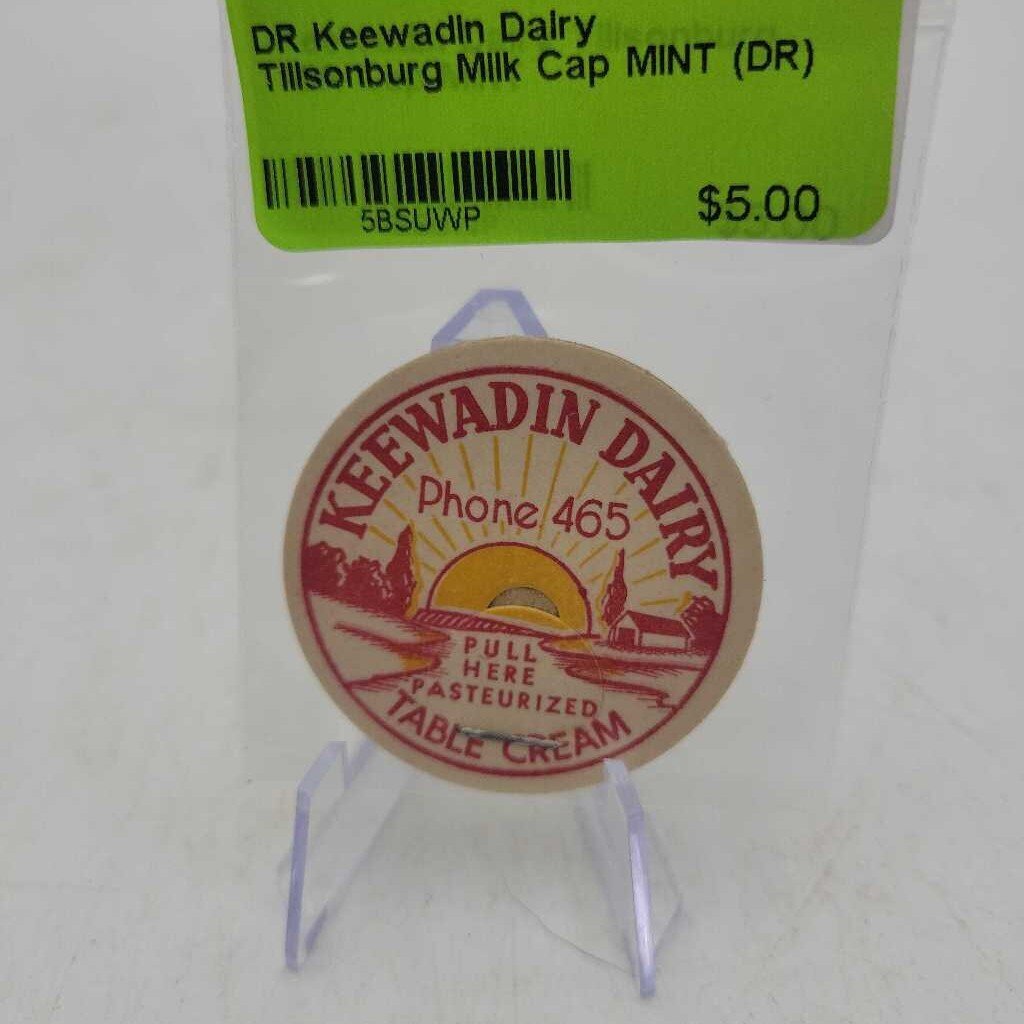 Keewadin Dairy Tillsonburg Milk Cap MINT (DR)
