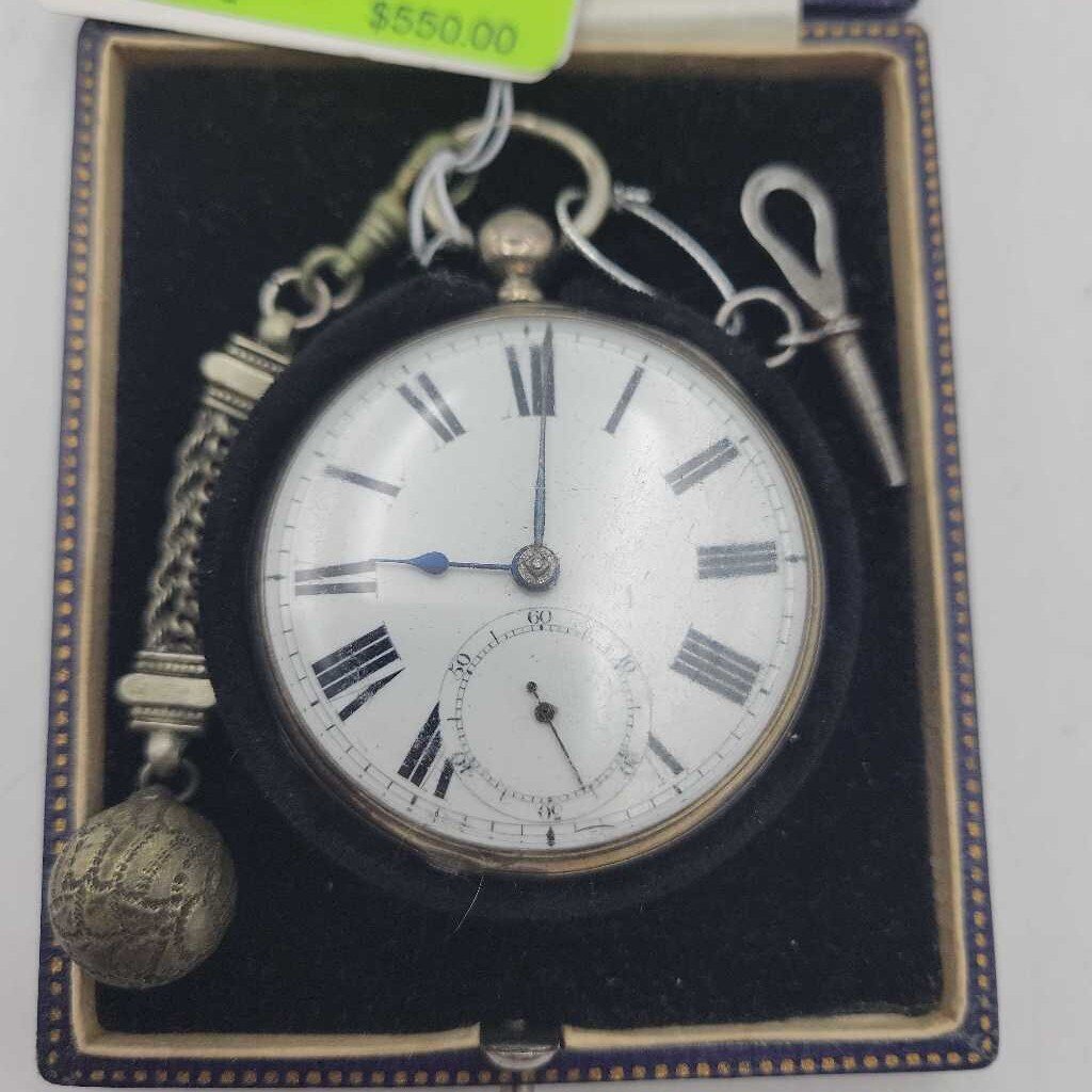 Silver Cased Fusee Pocket Watch (JL)