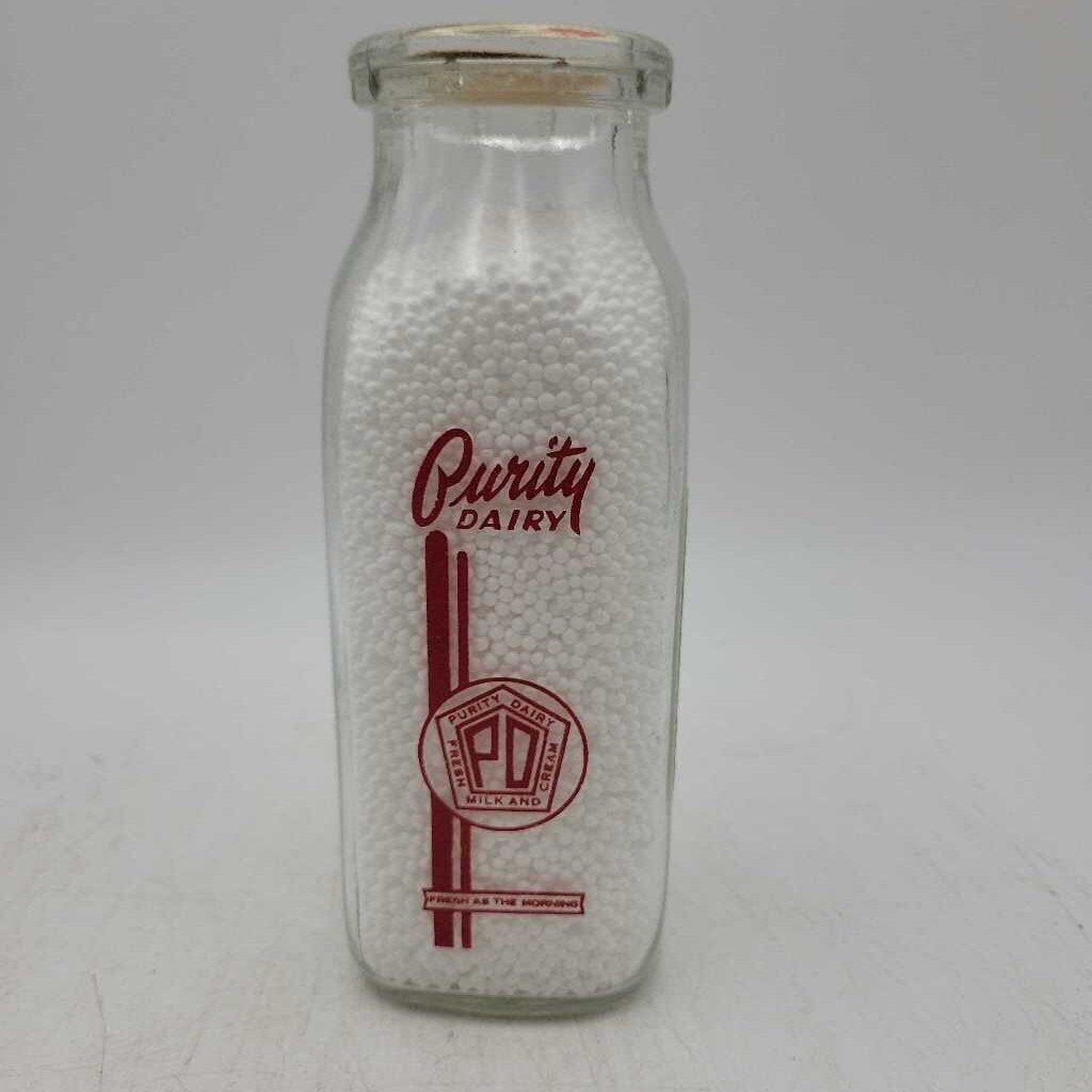 Purity Dairy 1/2 Pint Brantford ACL Milk bottle (DR)