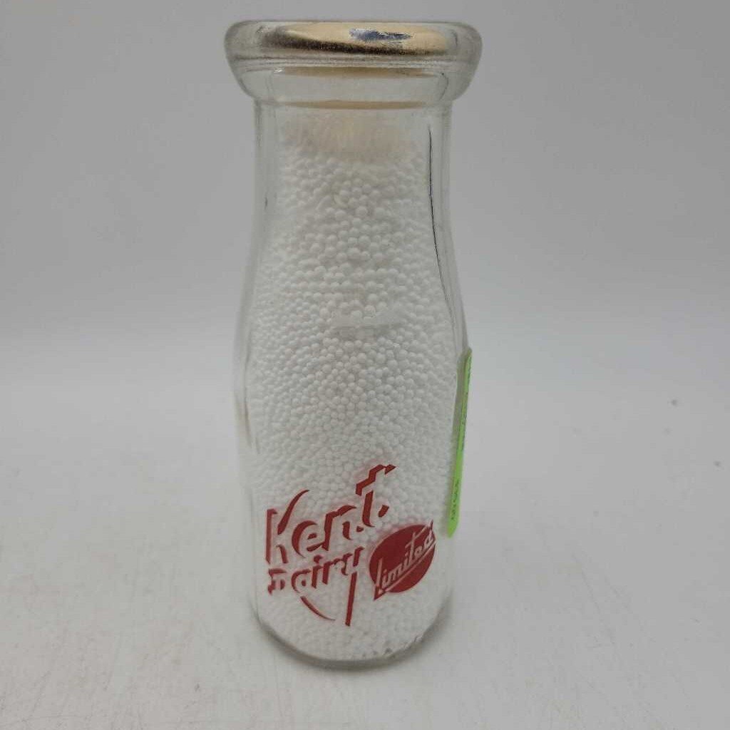 Kent Dairy Chatham 1/2 Pint ACL Milk bottle (DR)