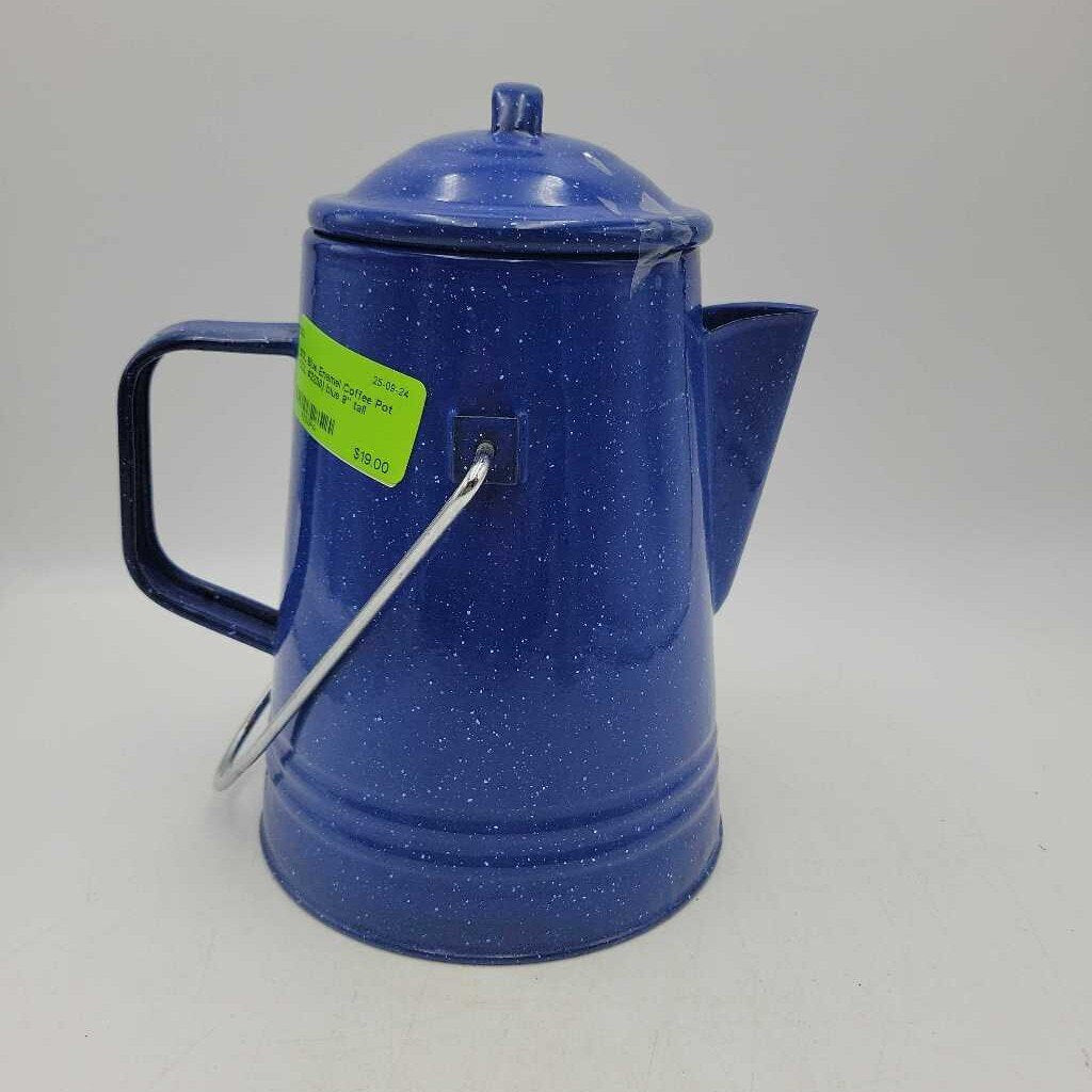 Blue Enamel Coffee Pot (COL #2203)