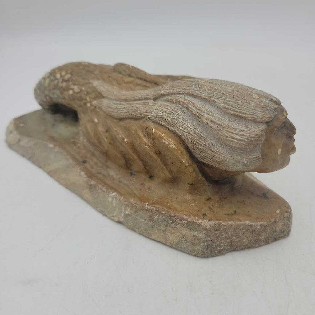 Signed Soapstone Carving (JL)