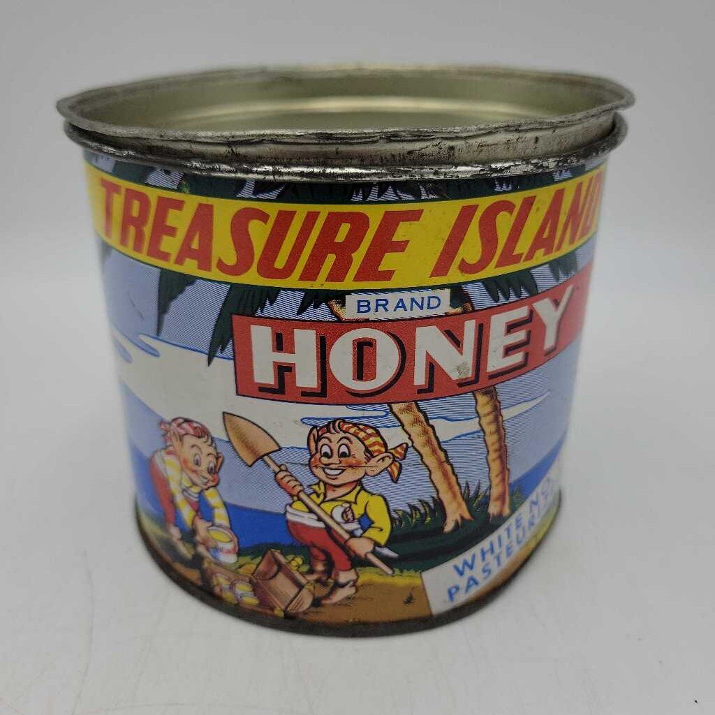 Treasure Island Honey Tin Long Sault Ontario 2 lbs (Jef)