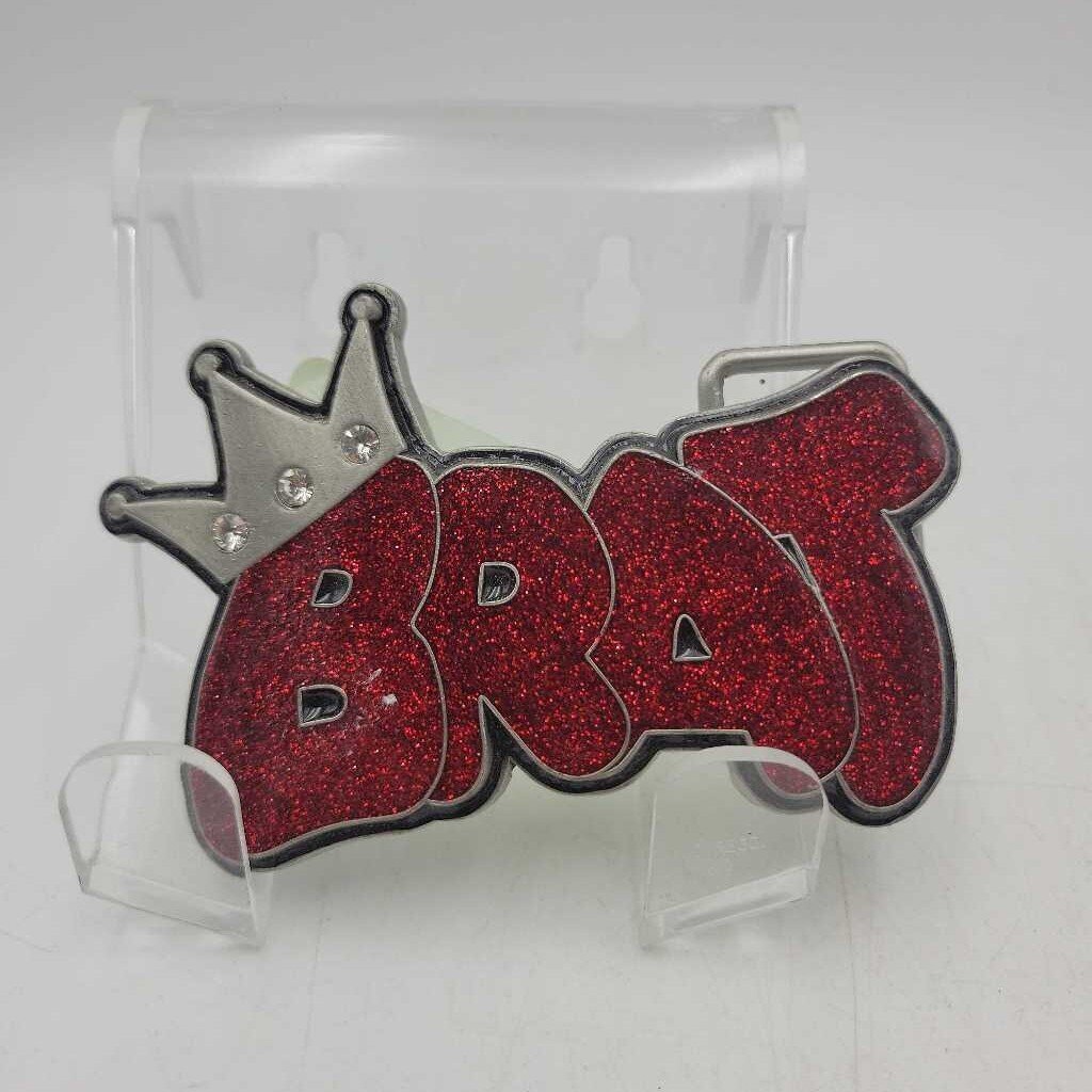 Vintage Belt Buckle Brat Enamel (JAS)