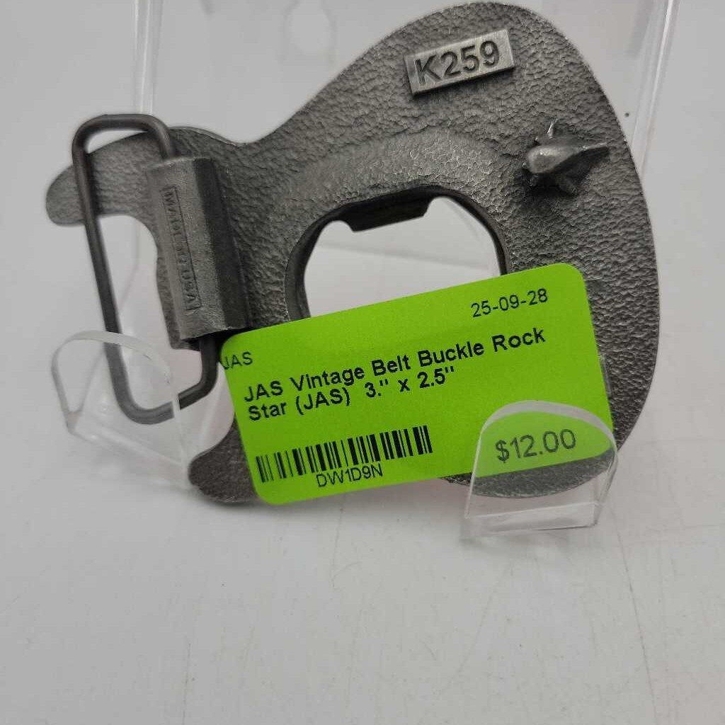 Vintage Belt Buckle Rock Star (JAS)