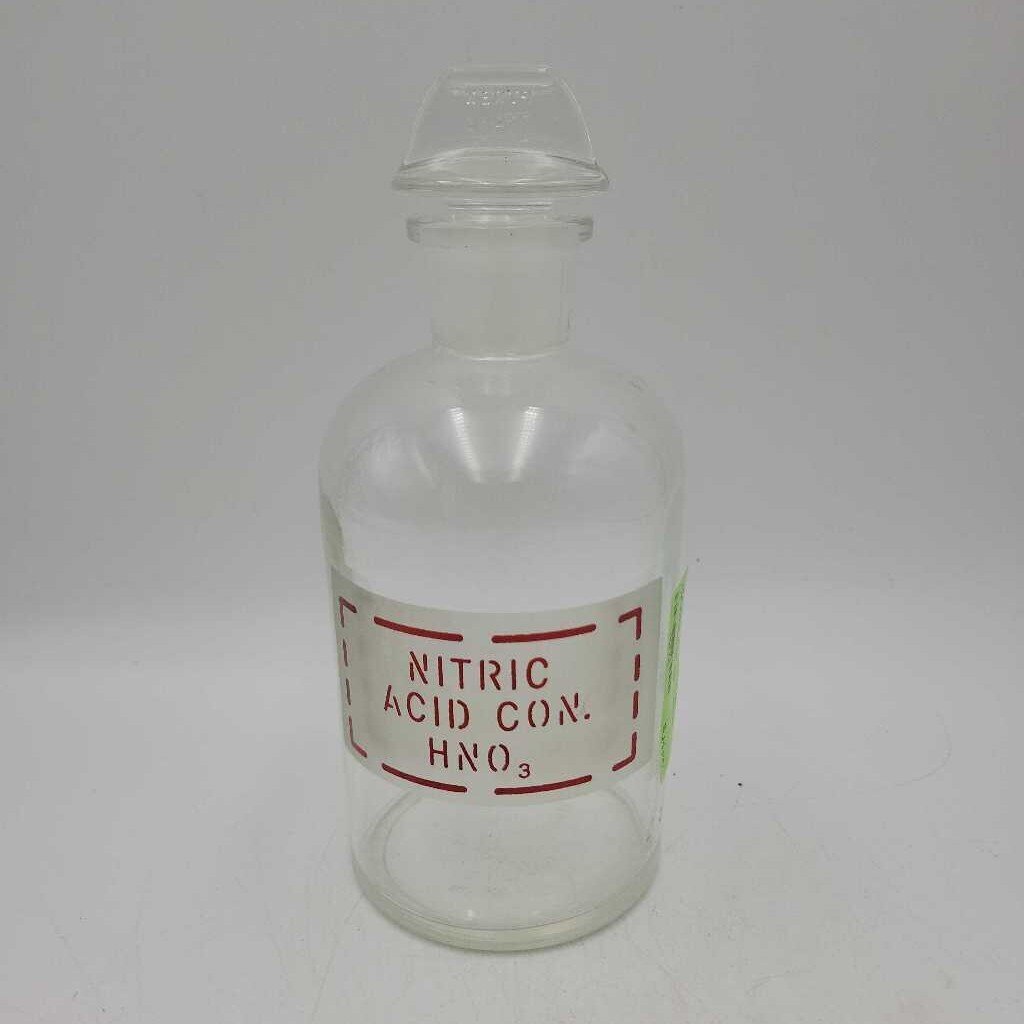 Nitric Acid Pyrex bottle (JAS)