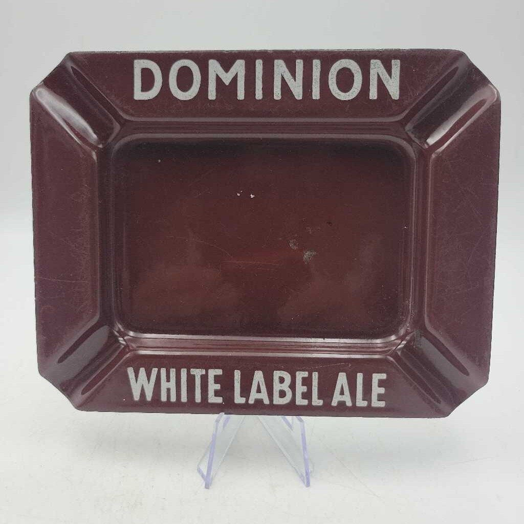 Dominion White Label Ale Enamel Ashtray (JAS)