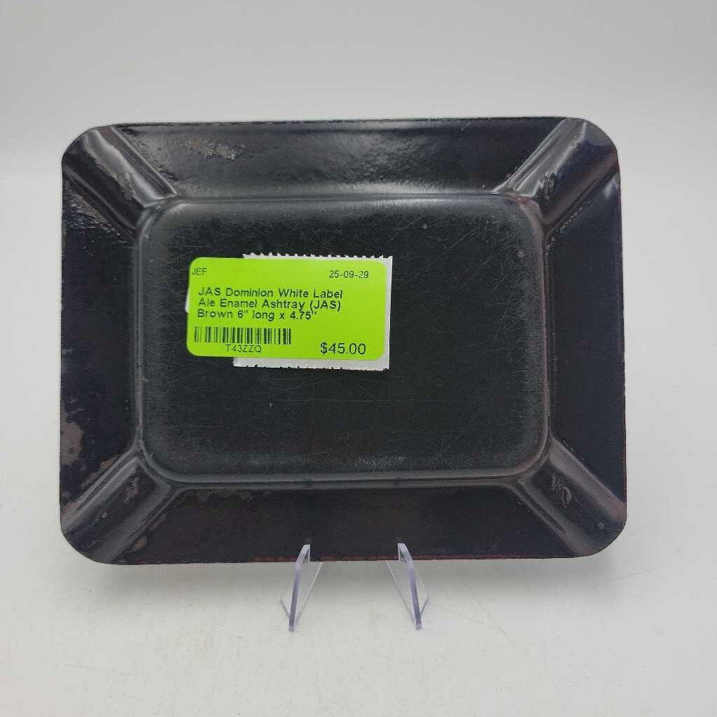 Dominion White Label Ale Enamel Ashtray (JAS)