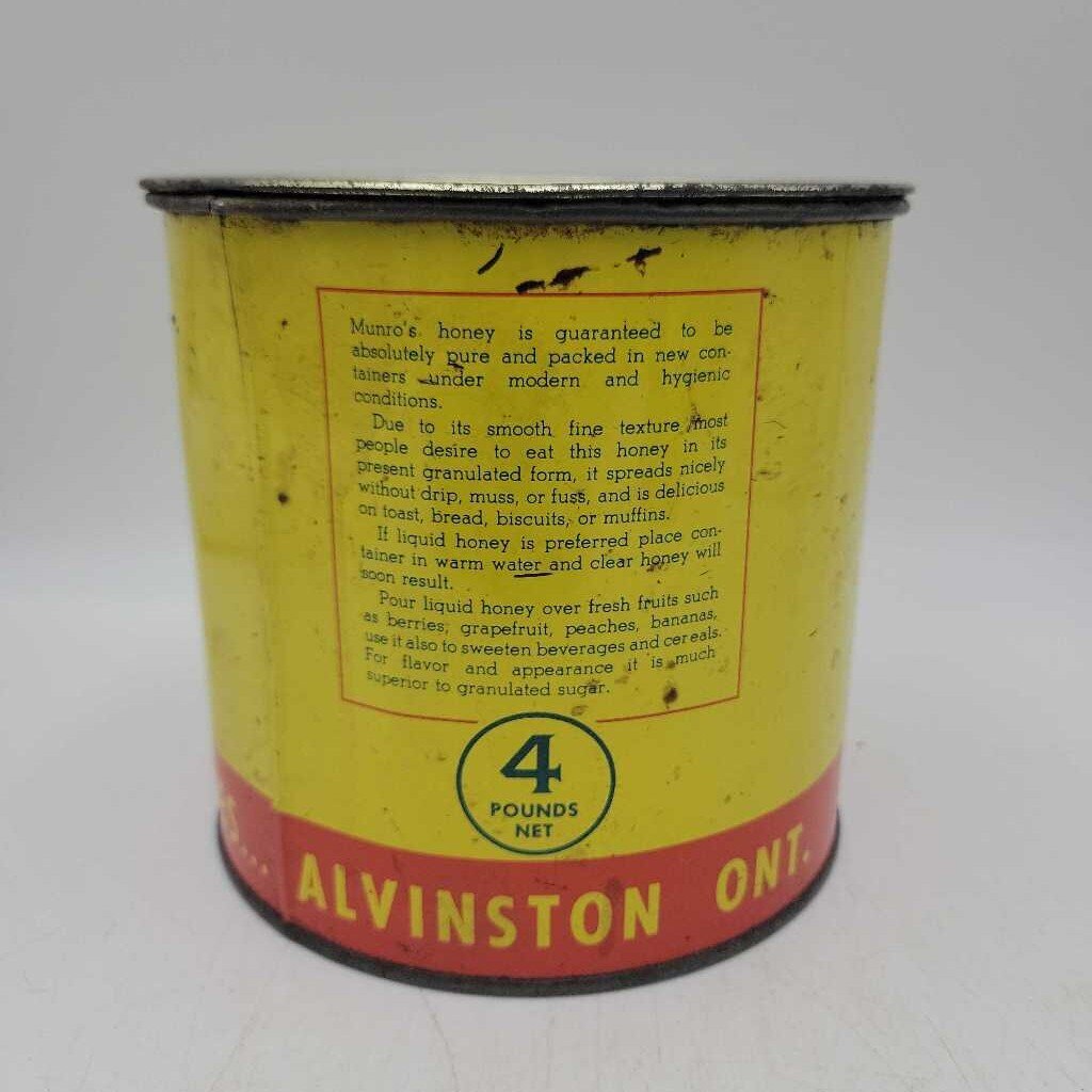 Munro's Pure Canadian Honey Tin (Jef) 4lbs