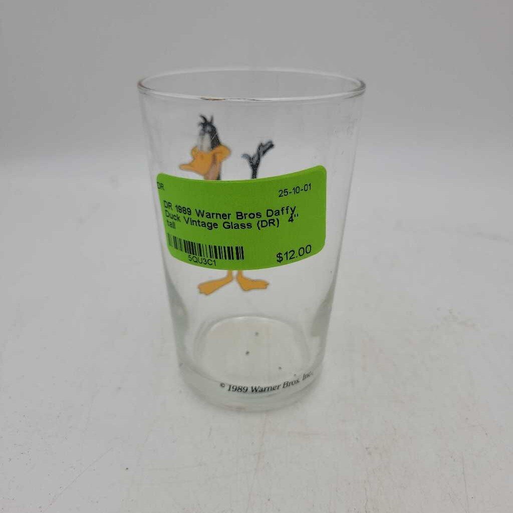 1989 Warner Bros Daffy Duck Vintage Glass (DR)