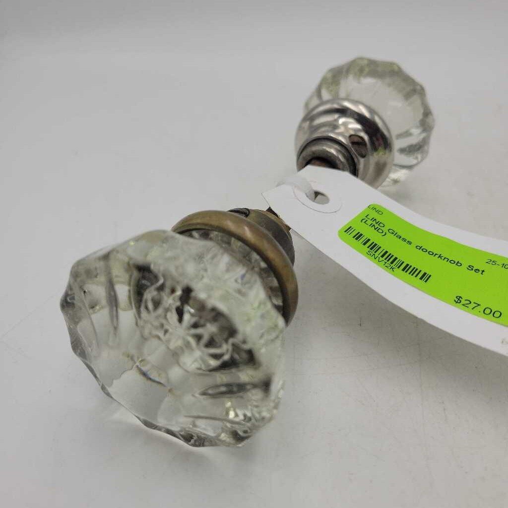 Glass doorknob Set (LIND)