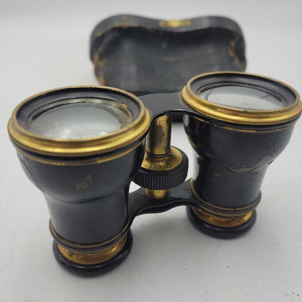 French Binoculars, Working, Original Case (TWS)