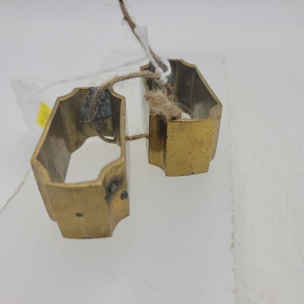 Pair of Octagon Brass, Napkin Rings (MCC) #1623