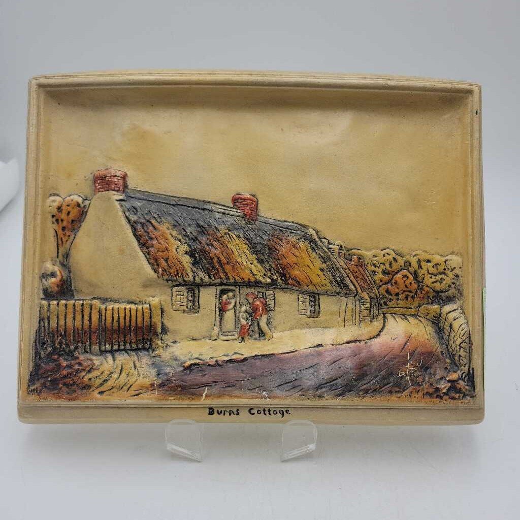 Ivorex Osborne wall plaque Burn's Cottage (JAS)