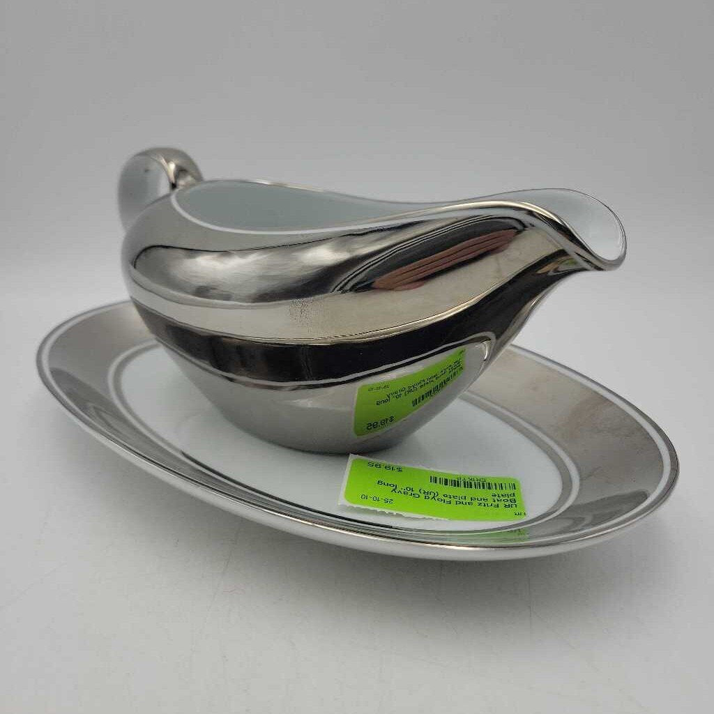 Fritz and Floyd Gravy Boat and plate (UR)