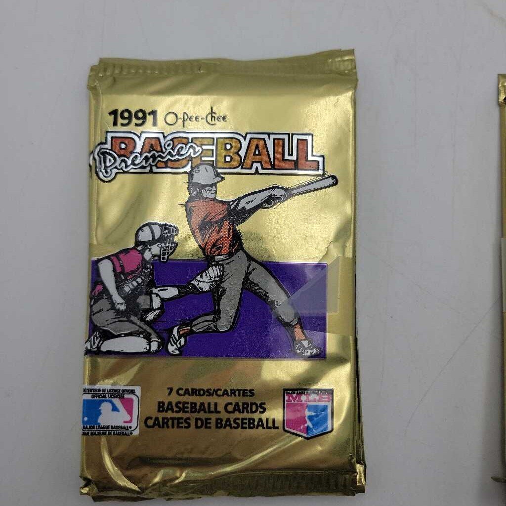 1991 Opee chee Premier Baseball Cards 3 Pk Deal (JAS)