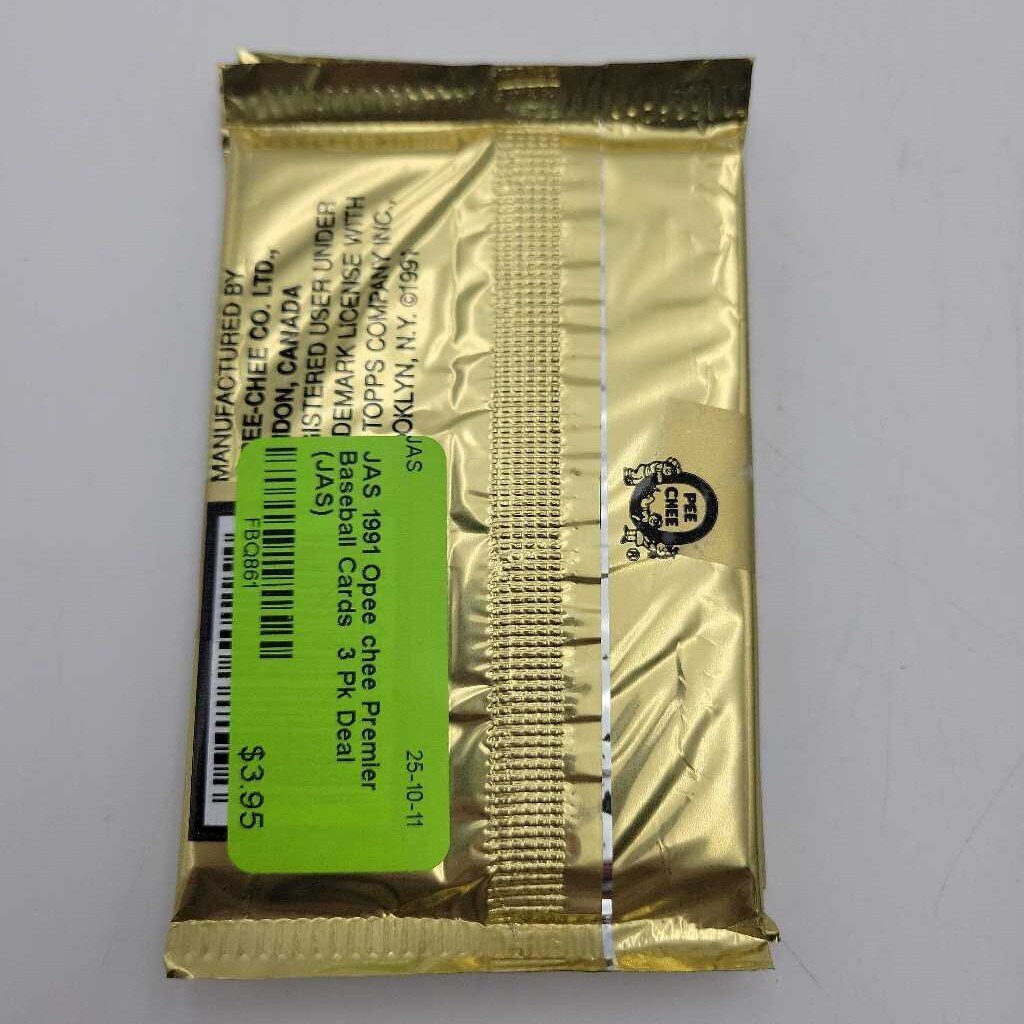 1991 Opee chee Premier Baseball Cards 3 Pk Deal (JAS)