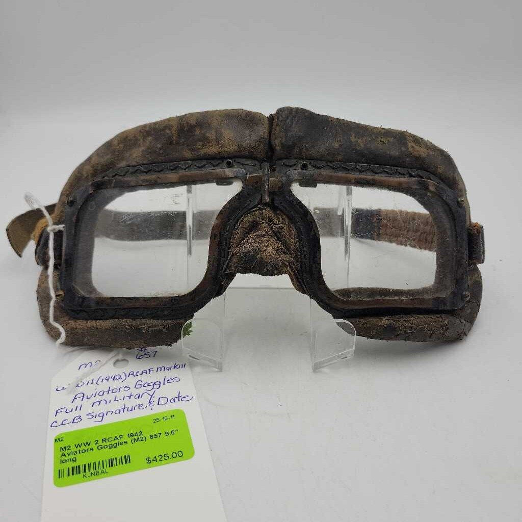 WW 2 RCAF 1942 Aviators Goggles (M2) 657
