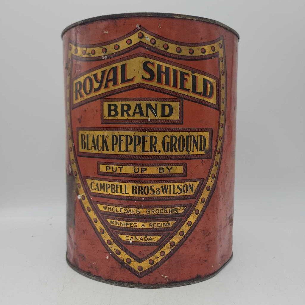 Royal Shield Black Pepper Campbell Bros & Wilson Tin (Jef)