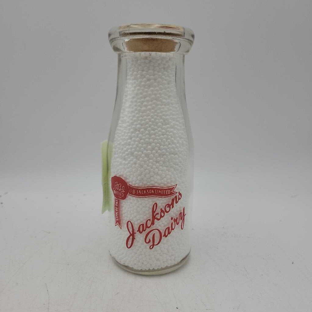 Jacksons Dairy Half Pint Milk bottle Simcoe (JEF)