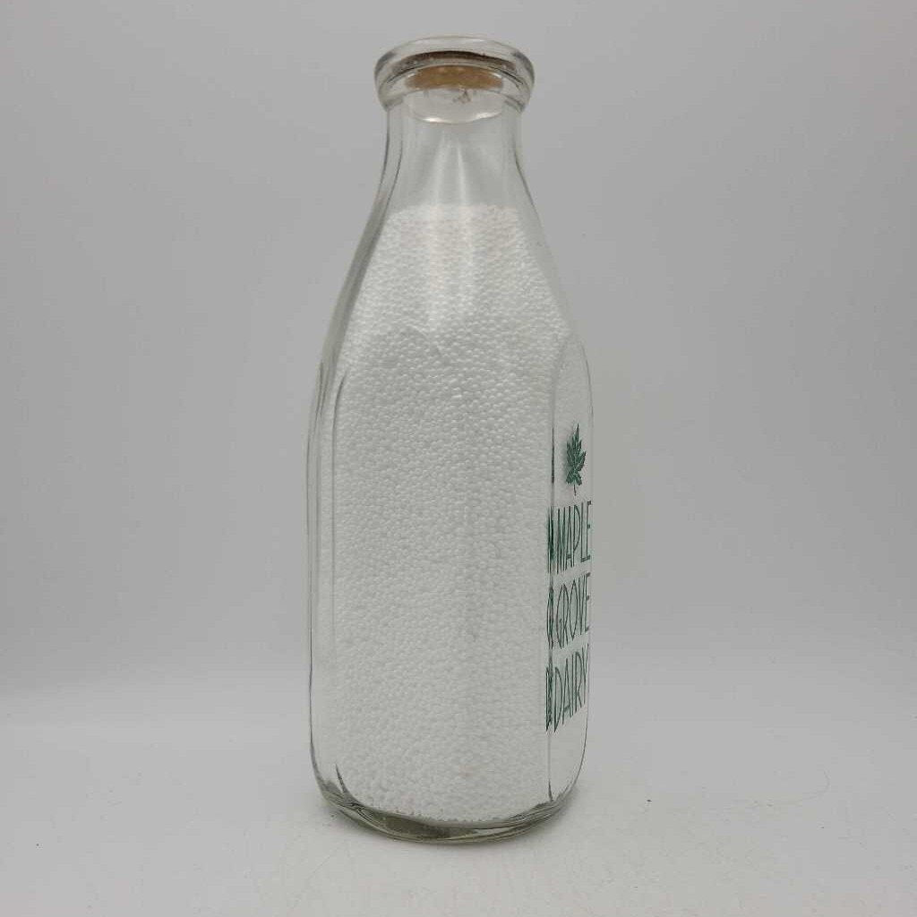 Maple Grove Dairy Quart milk bottle (JAS)