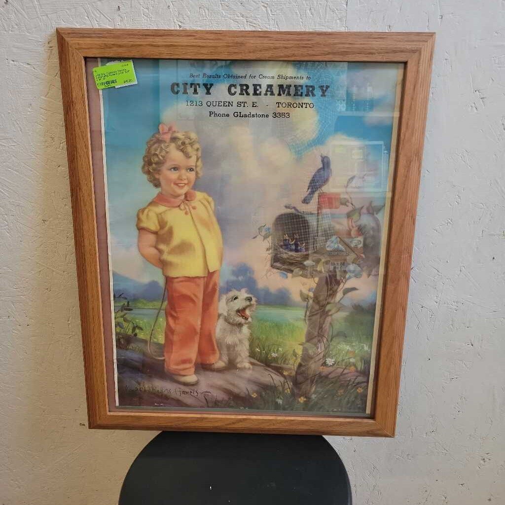 City Creamery Toronto Advertising Framed (JAS)