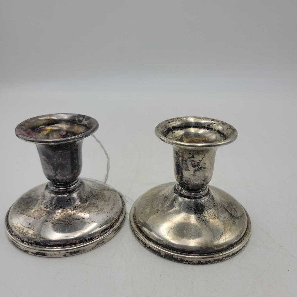 Silver Candle stick holders (DEB)