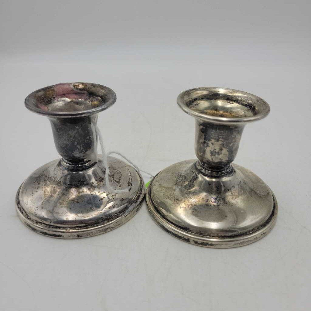 Silver Candle stick holders (DEB)
