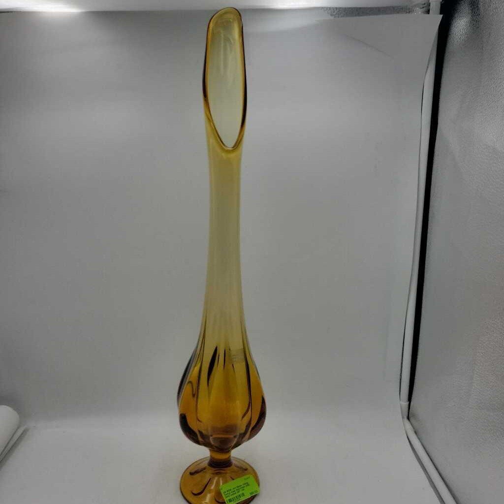 MCM Art Glass Viking Swing vase and made (DS) 3542