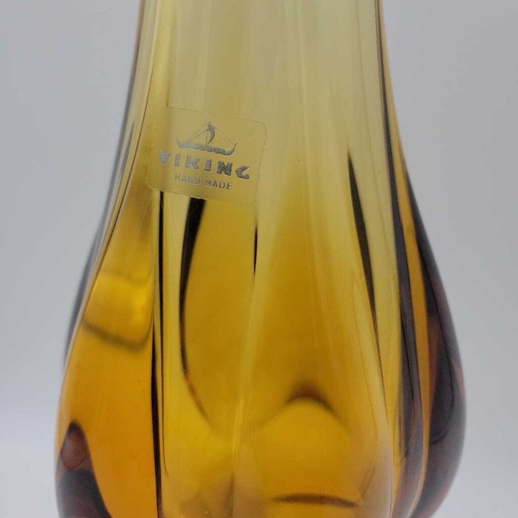 MCM Art Glass Viking Swing vase and made (DS) 3542
