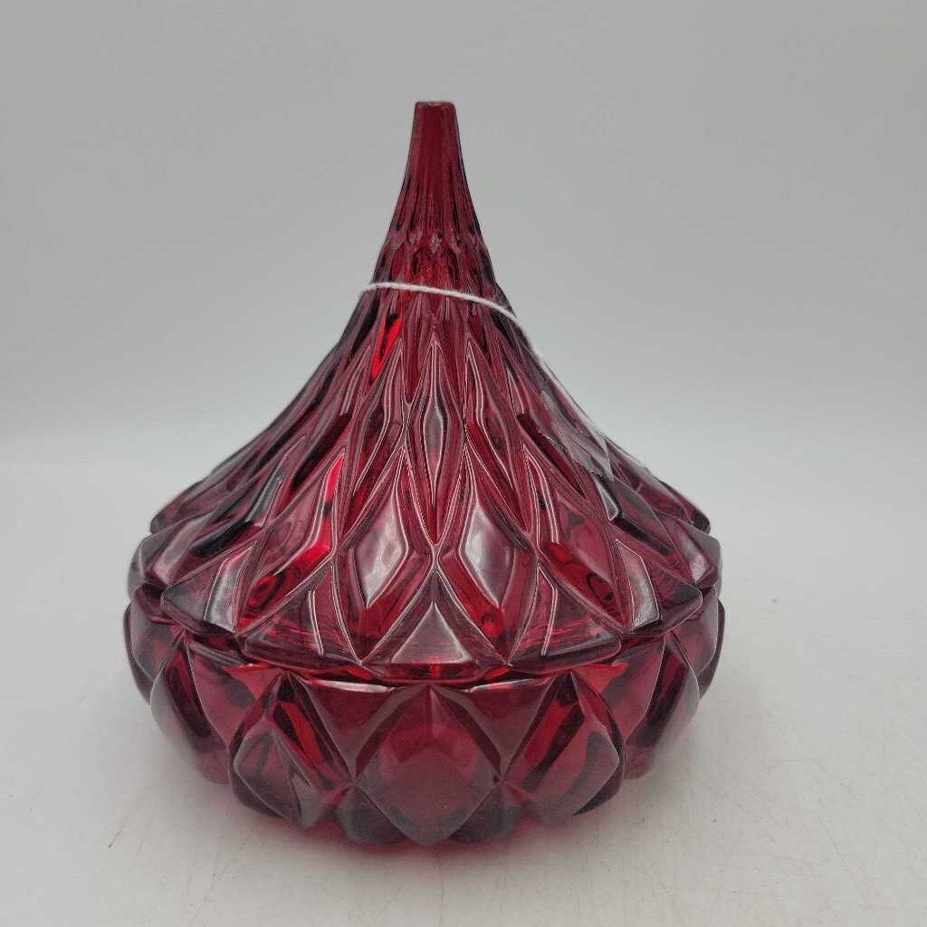 Shannon Crystal Ruby Red Glass Candy dish (RHA)