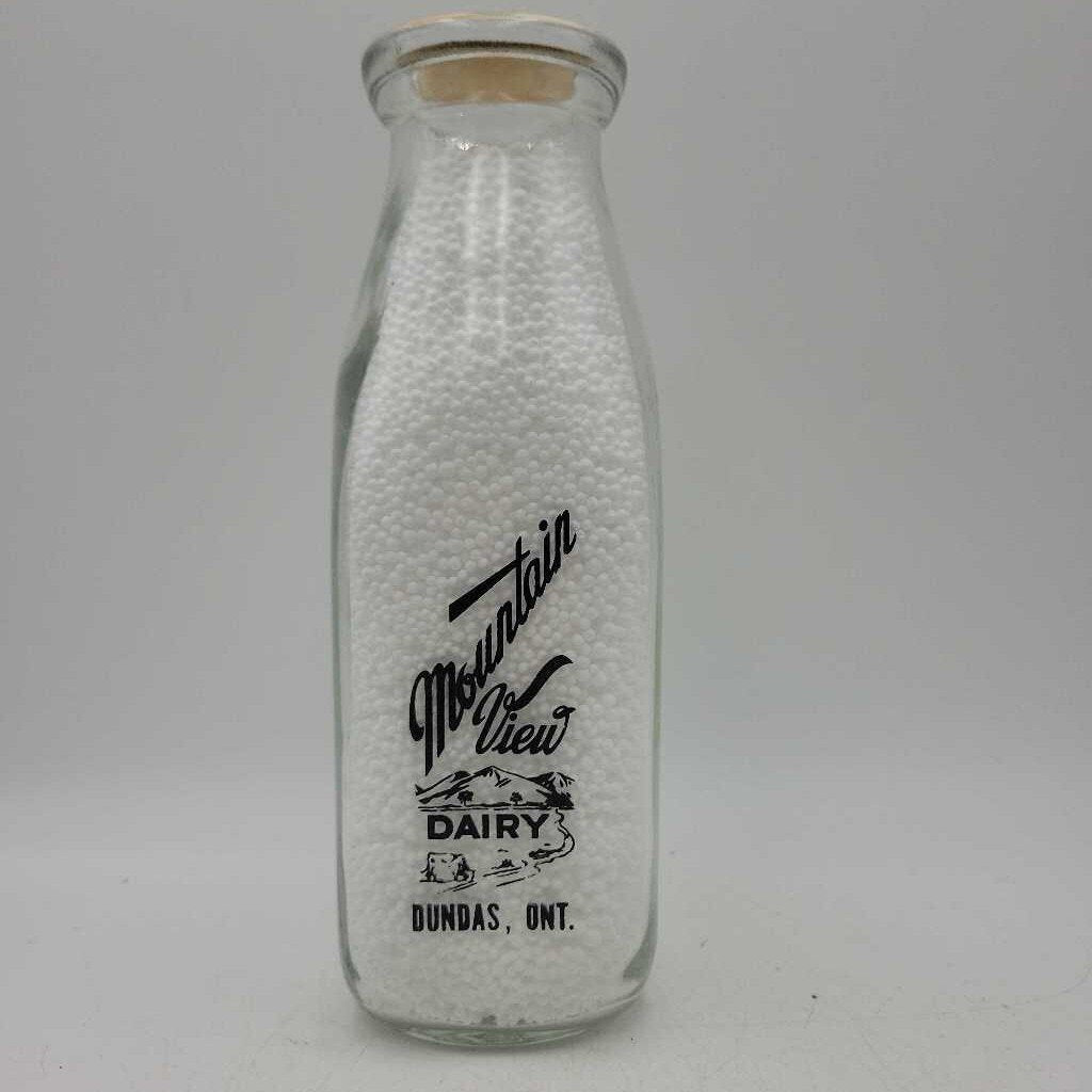 Mountain View Milk bottle Dairy Dundas (JAS) pint