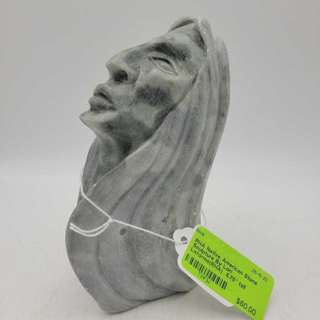 Native American Stone Sculpture By Lori Laforme(RHA)