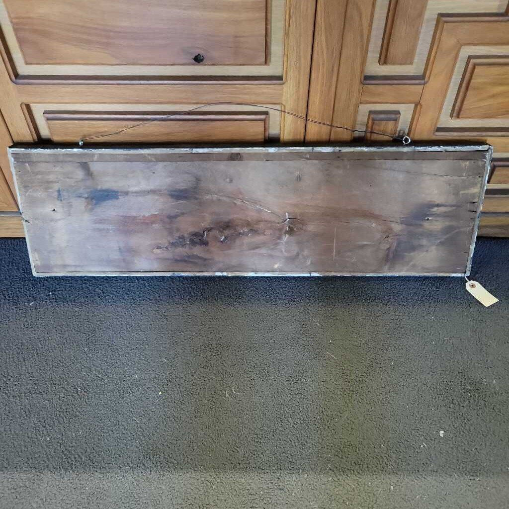 Antique Wooden Hand Painted Sign IDAHAVEN (JAS)