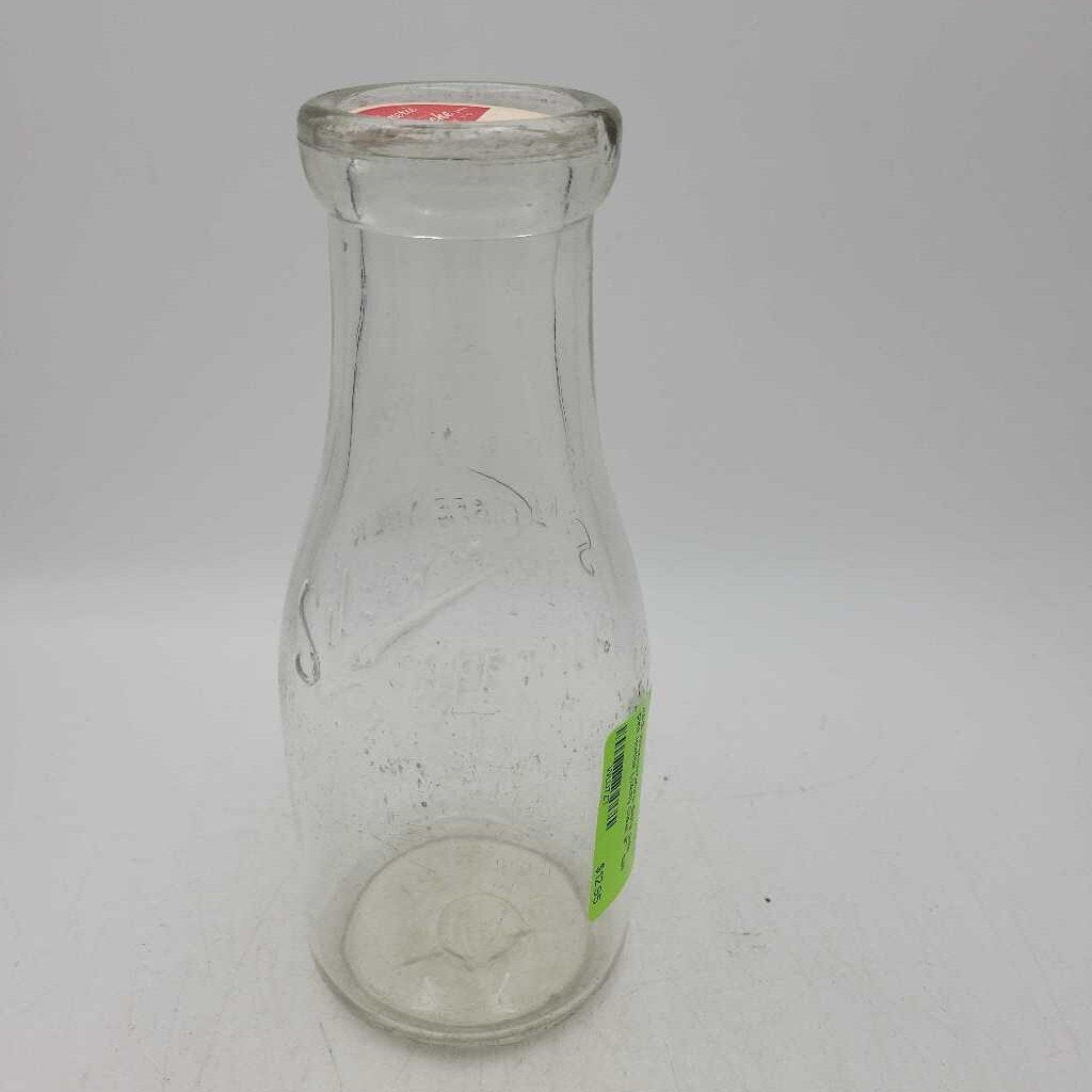 Silverwood's Safe milk pint bottle (JAS)