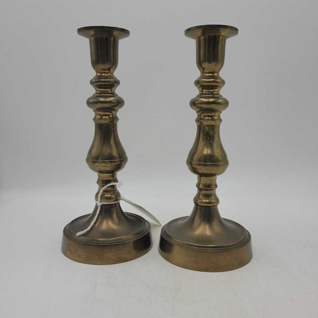 Pair of Brass Candlesticks (CM0820)