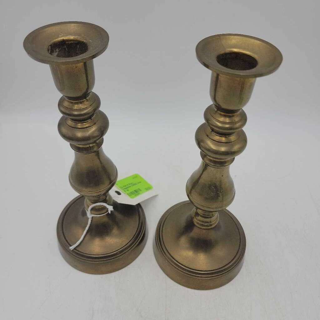 Pair of Brass Candlesticks (CM0820)