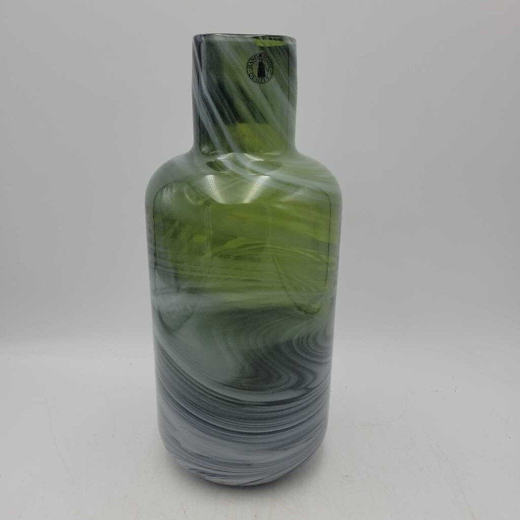 Grey art glass vase (LIND)