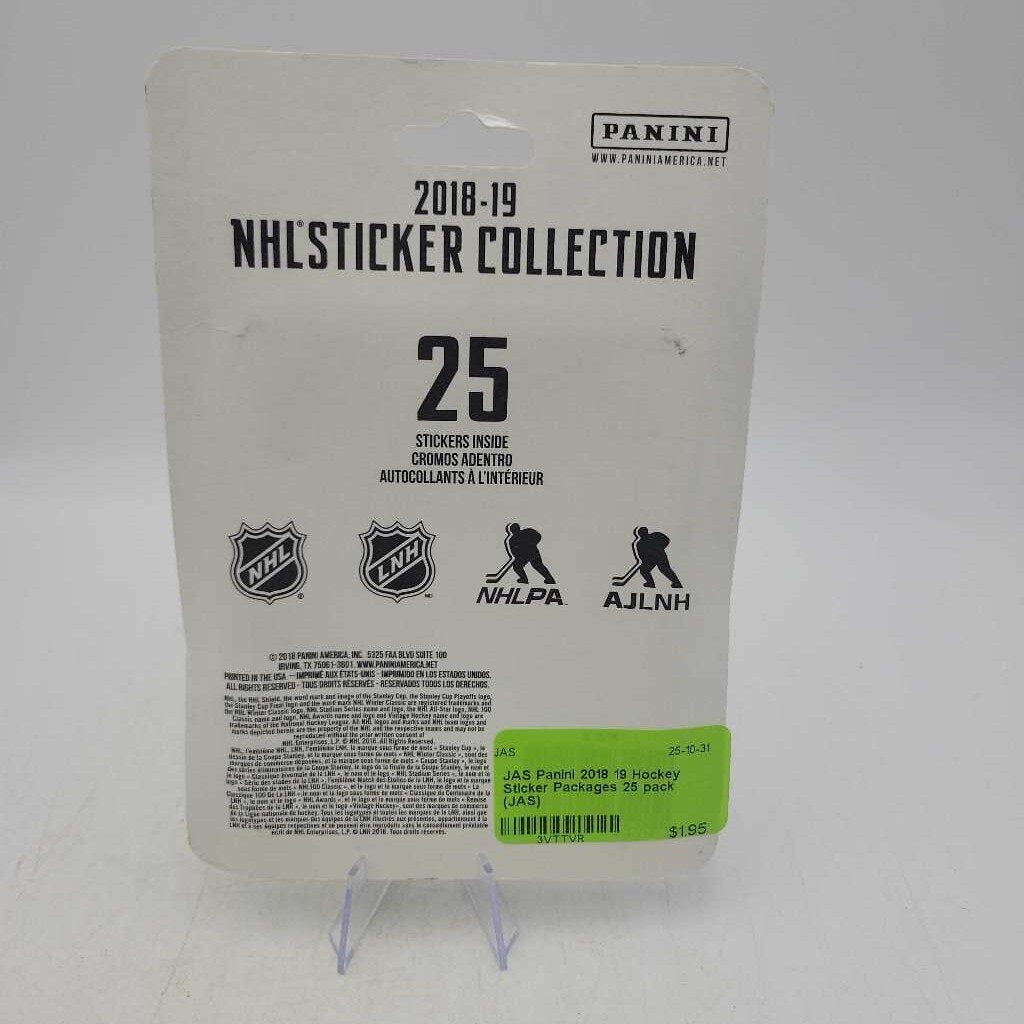Panini 2018 19 Hockey Sticker Packages 25 pack (JAS)