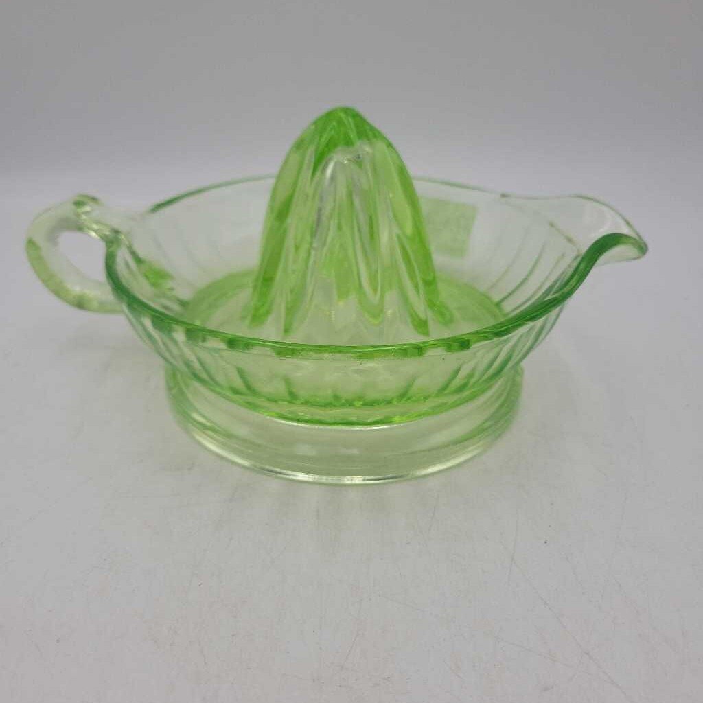 Uranium Glass Juicer reamer circa 1930 (JAS)