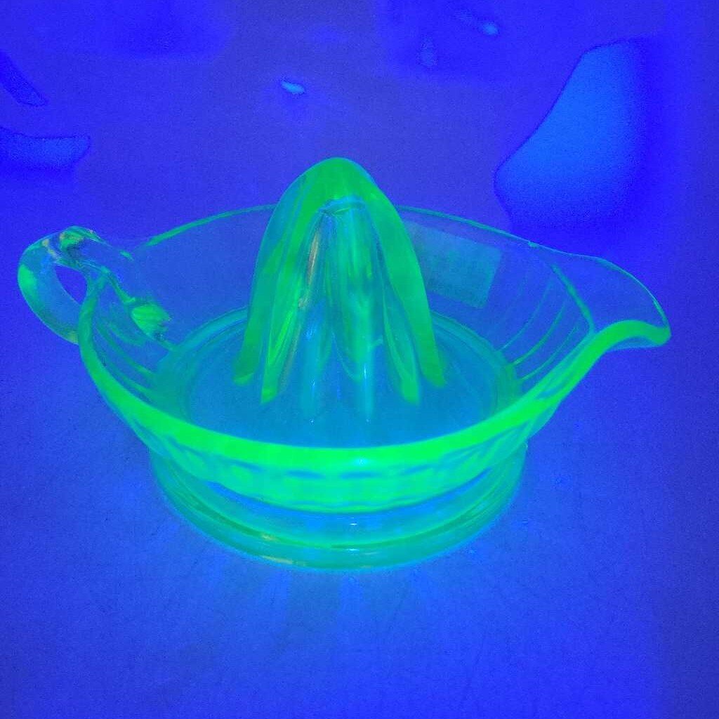 Uranium Glass Juicer reamer circa 1930 (JAS)